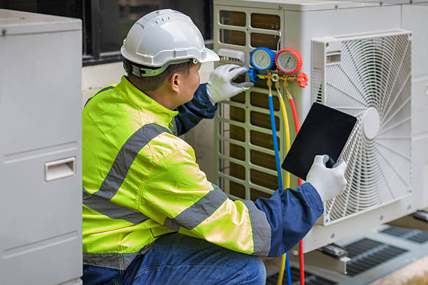 Professional Hvac technician working in West Lafayette, OH